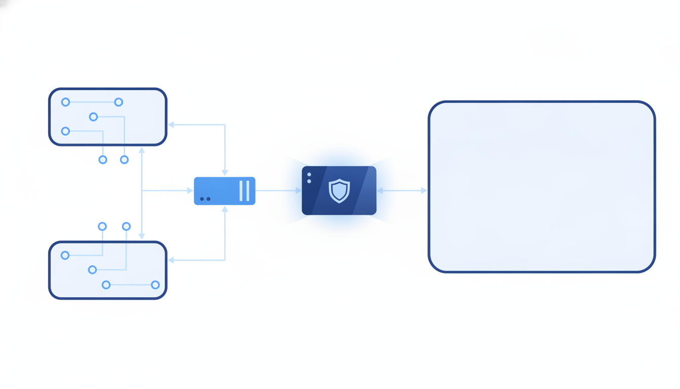企業防火牆與 VLAN 網段規劃示意圖