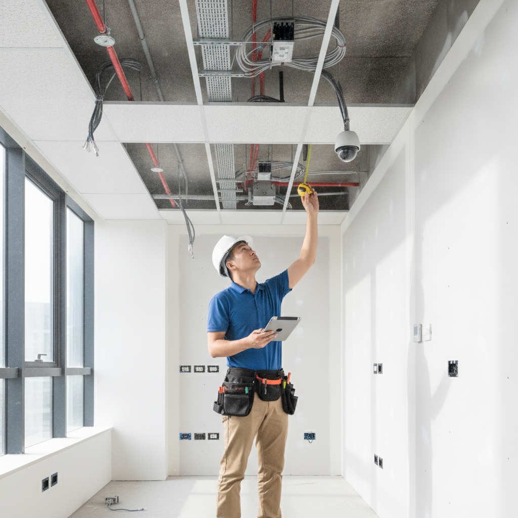 弱電工程估價單與現場勘查示意