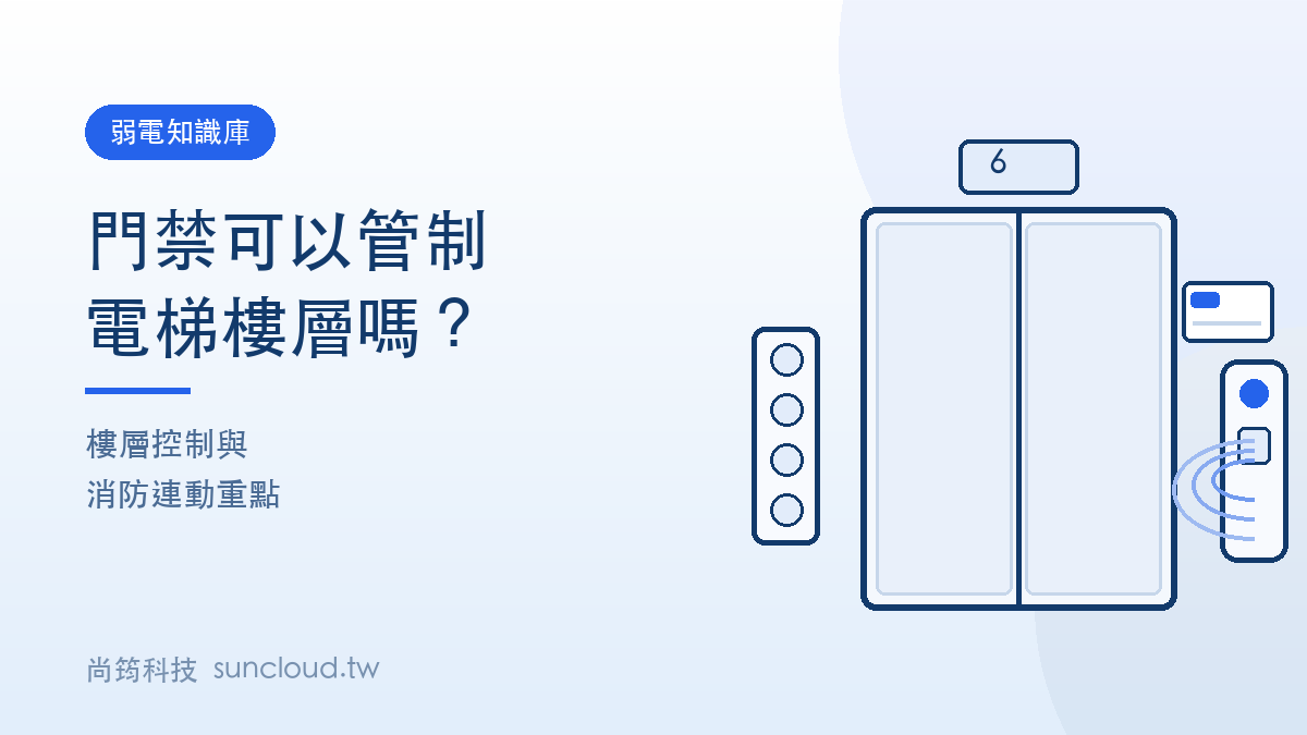 門禁整合電梯樓層控制示意圖